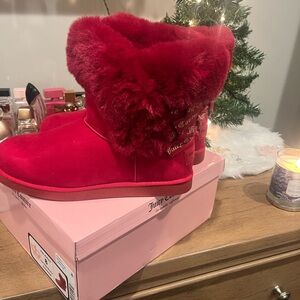 Juicy couture red boots